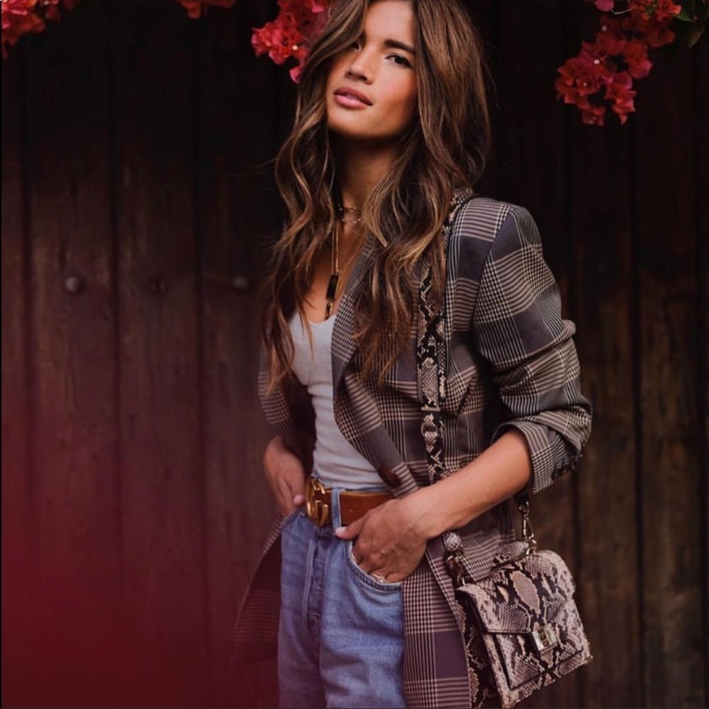 Zara checkered blazer